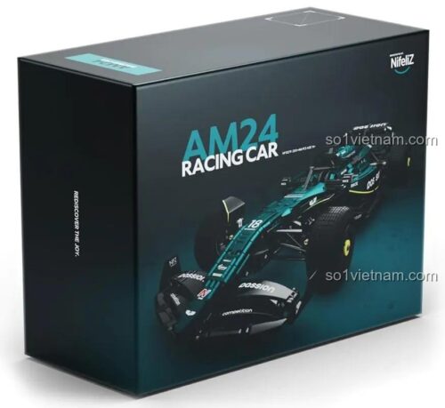 Hộp đựng xe đua F1 Aston Martin AMR24 Nifeliz NF10279, bộ lắp ghép xe F1 Aston Martin AMR24, đồ chơi mô hình xe đua công thức 1 cho bé trai 16 tuổi, xe F1 Aston Martin AMR24 giá tốt