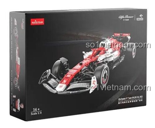 Hộp đựng bộ lắp ráp xe đua F1 Alfa Romeo C42 RASTAR 94410, đồ chơi Technic cho bé trai 14 tuổi