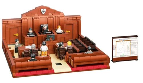 Bộ lắp ghép Tòa án Pháp lý Houfa Education QJ5495 - Mô hình tổng thể