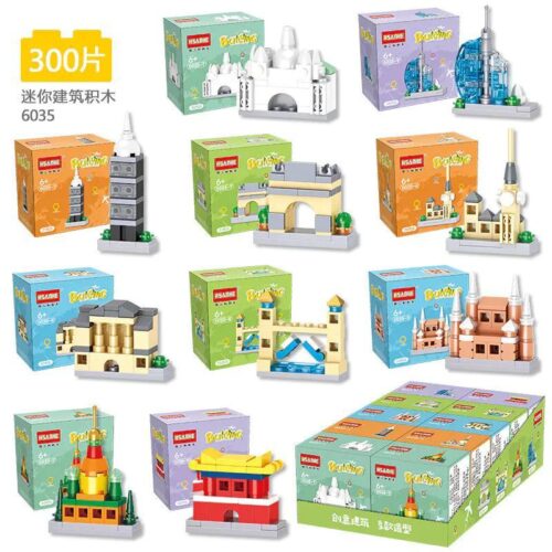 Bộ lắp ghép mini kiến trúc HSANHE CACO 6035 giá rẻ, đồ chơi lắp ghép kiến trúc thu nhỏ cho bé trai bé gái 6 tuổi, bộ xếp hình công trình kiến trúc nhỏ chất lượng cao.