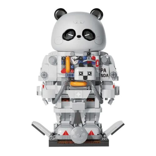 Mô hình Gấu Trúc Phi Hành Gia đèn vỗ tay Huan Ye R3010 lắp ráp