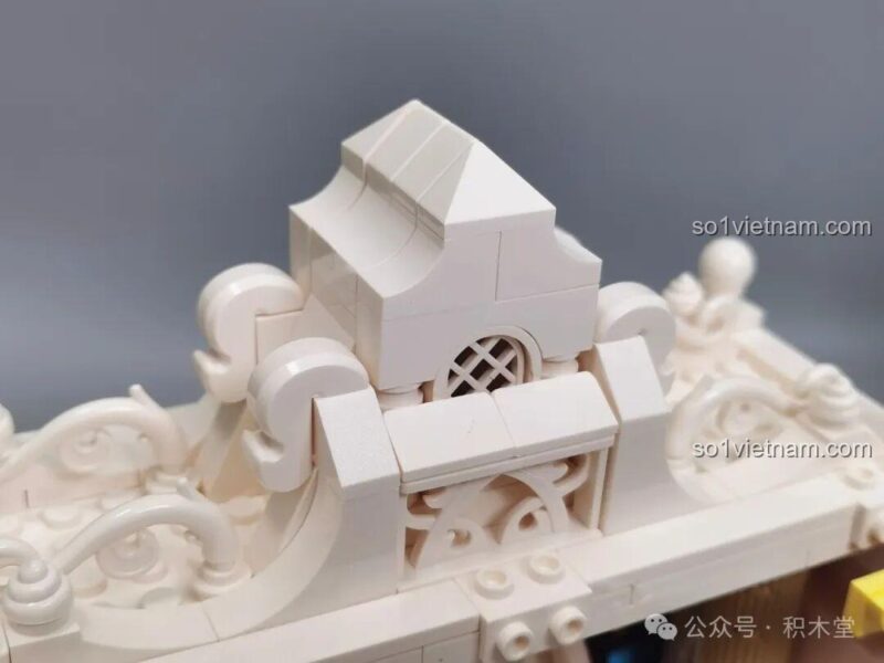 Chi tiết khuôn mặt dễ thương của nhân vật thiên thần trong mô hình iambrick 30101 Thâm Uyên Kính: Bạch Hủy Chi Quang