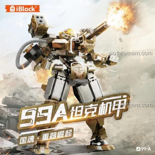 iBlock ib1204 99A Xe Tăng Cơ Giáp dạng chiến đấu