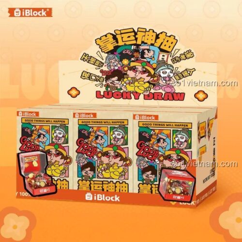Hộp quà may mắn iBlock ib2201 - Bộ sưu tập 6 nhân vật thần thoại, đồ chơi blind box độc đáo, quà tặng ý nghĩa cho bé 6 tuổi