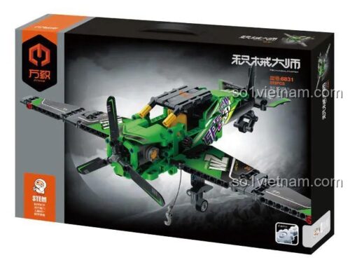 Hộp đồ chơi lắp ráp IM.Master QIHUI 6831 Máy Bay Cứu Hộ Cánh Đơn, bộ xếp hình máy bay cho bé trai 8 tuổi, giá tiết kiệm.