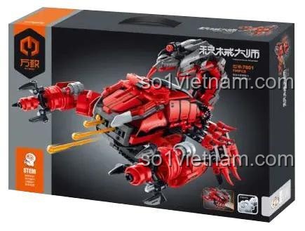 Hộp đồ chơi lắp ráp IM.Master QIHUI 7801 Mô hình Bọ Cạp Chiến Đấu Cơ Khí, bộ xếp hình Robot Bọ Cạp cho bé trai 8 tuổi, giá tiết kiệm.