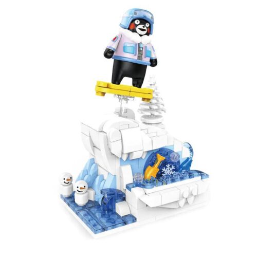 bộ lắp ghép Gấu Kumamon inbrixx 880025, mô hình Gấu Kumamon đáng yêu, đồ chơi lắp ráp cho bé 6 tuổi, giá tốt