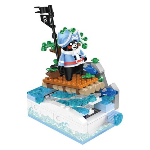 Bộ lắp ghép inbrixx 880026 Kumamon Thám hiểm ghềnh thác, đồ chơi mô hình Gấu Kumamon cho bé trai bé gái 6 tuổi, giá tốt.