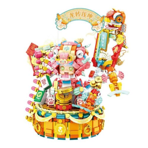 bộ lắp ghép Rồng xoay tiền tài inbrixx 882010, mô hình Rồng phong thủy may mắn, đồ chơi lắp ghép cho bé 6 tuổi, giá tốt