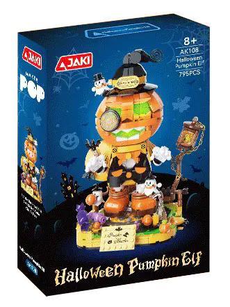 bộ đồ chơi Tinh Linh Bí Ngô Halloween JAKI AK108, mô hình bí ngô Halloween 8 tuổi, giá tốt