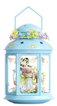 Đèn lồng Nanci Đông Phong Chỉ Nguyệt JAKI HK115, bộ lắp ghép đèn lồng trang trí, đèn lồng có figure Nanci, phong cách Trung Hoa, màu xanh dương, trắng, hồng, vàng, độ tuổi 14+