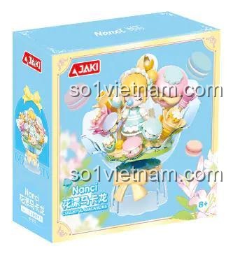Hộp sản phẩm Nanci Hoa Hồng Macaron, JAKI HK122, bộ đồ chơi cho bé gái 8 tuổi