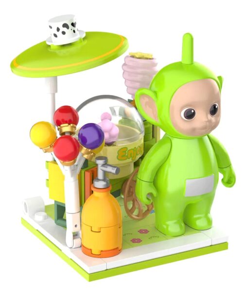 Mô hình Teletubbies Dipsy's Cotton Candy JAKI HK502, bộ lắp ghép Teletubbies Dipsy's Cotton Candy, đồ chơi Teletubbies cho bé gái 8 tuổi, xe kẹo bông Teletubbies, bóng bay trang trí, giá tốt