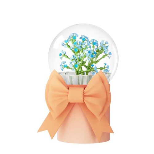 bộ lắp ghép Bó hoa bong bóng JAKI JK20232 Hoa Forget-me-not màu xanh dương, hộp quà lãng mạn cho con gái 14 tuổi, giá tốt