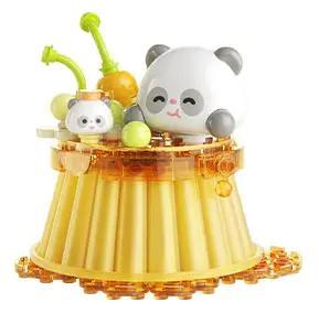 JAKI MK019 Bộ lắp ghép Pudding Gấu Trúc Dễ Thương, Mô hình 3D chi tiết, Gấu trúc đáng yêu, Đồ chơi lắp ghép cho bé gái 8 tuổi, Giá tốt