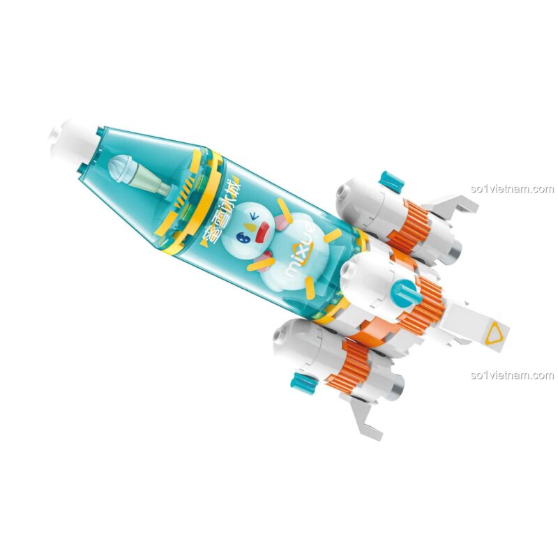 đồ chơi lắp ráp Mô hình Tên lửa Mixue JAKI XWZB 23014 đang bay, kích thích sáng tạo cho bé trai 6 tuổi, giá bình dân.