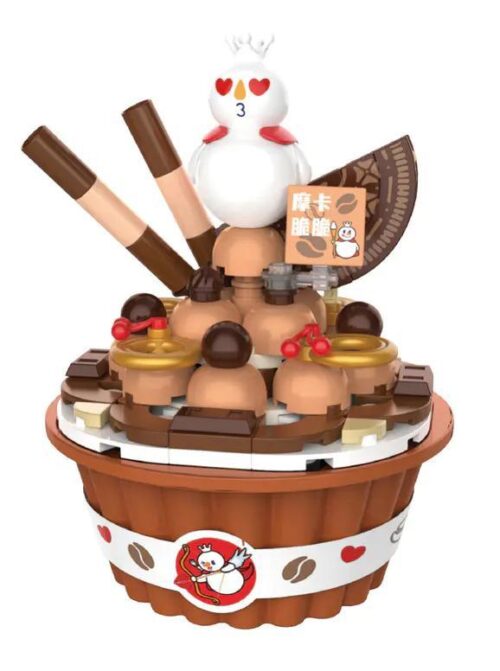 bộ lắp ghép Bánh Kem Mocha Vua Tuyết JAKI XWZB-23018 đáng yêu cho bé gái 8 tuổi, giá tốt