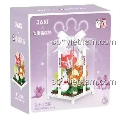 Hộp đồ chơi mô hình Vua Tuyết và Hoa Hồng JAKI 23021, quà tặng cho con gái