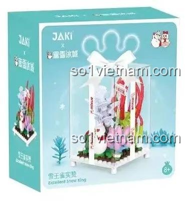 Hộp sản phẩm đồ chơi mô hình Vua Tuyết Mixue JAKI 23022, món quà tặng ý nghĩa cho bé gái.