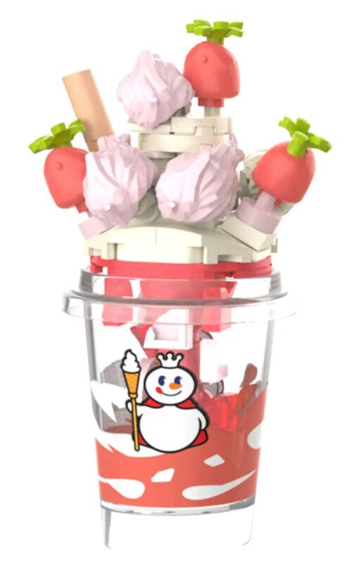 Mô hình ly trà sữa dâu tây JAKI X Mixue Sweet Strawberry Tea