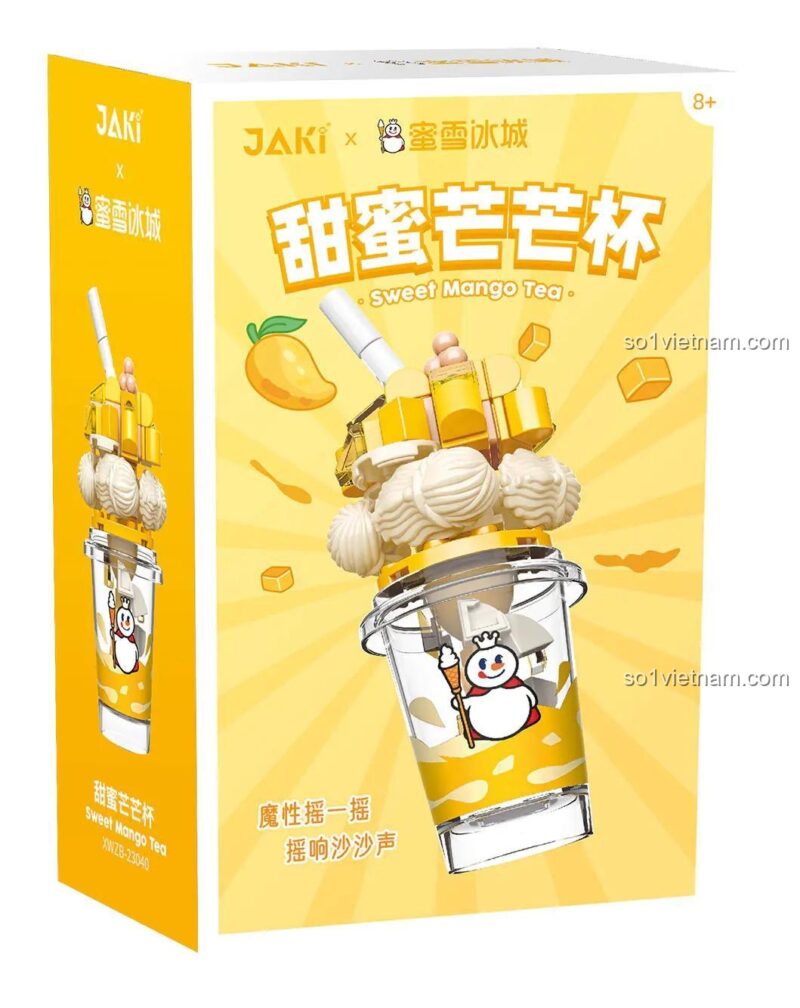 Hộp bộ đồ chơi Ly Trà Sữa Xoài Ngọt Ngào Mixue Bingcheng JAKI XWZB-23040
