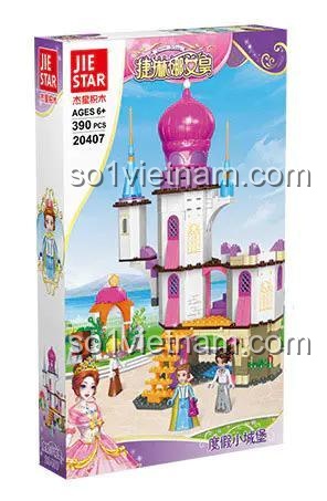 Hộp bộ lắp ghép JIESTAR 20407 Lâu đài Nữ hoàng Jelena