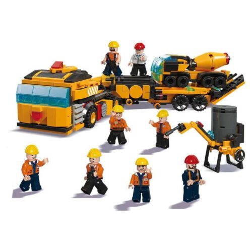 Bộ lắp ghép JIESTAR 51009 8 mẫu xe công trình