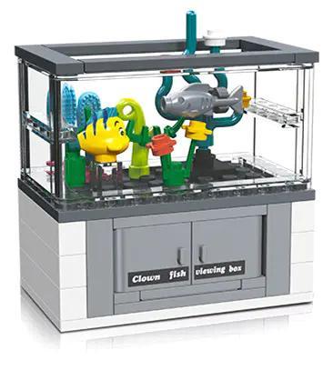 Mô hình bộ lắp ghép Bể cá cảnh mini JIE STAR 59221, đồ chơi mô hình giá rẻ cho bé 6 tuổi.