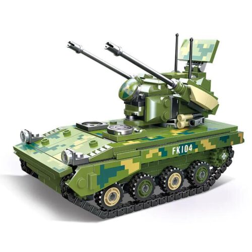 Bộ lắp ghép JIE STAR 61062 Pháo phòng không tự hành Type 09 cho bé trai 6 tuổi, mô hình chi tiết, giá rẻ.