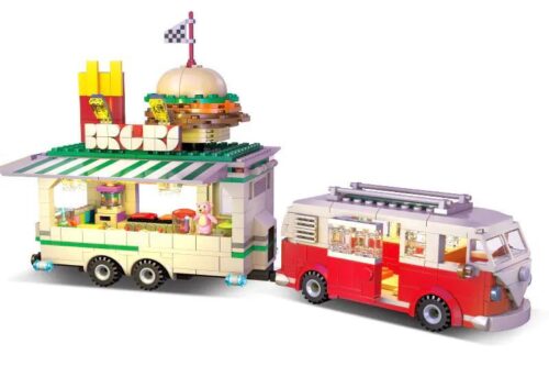 Mô hình xe bán đồ ăn Burger Joint JIE STAR JJ9041 lắp ráp