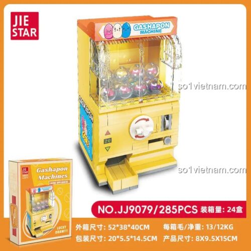 JIESTAR JJ9079 Máy Bán Hàng Tự Động bộ lắp ghép 285 Mảnh - Mô phỏng máy bán hàng tự động, Đồ chơi sáng tạo cho bé 6 tuổi