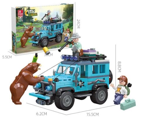 Hộp sản phẩm JIE STAR 59213 Xe Jeep Phiêu Lưu Ngoài Trời
