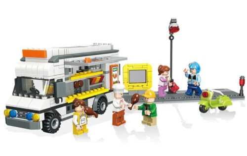 bộ lắp ghép Xe Tải Bán Đồ Ăn Sang Trọng JIESTAR 20538 cho bé trai bé gái 6 tuổi, mô hình đồ chơi giá tốt
