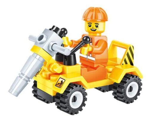 Bộ lắp ghép JIESTAR 21004 Xe Khoan Đất, đồ chơi mô hình cho bé trai 6 tuổi, giá tốt