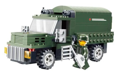 Bộ đồ chơi Xe Vận Tải Quân Sự JIESTAR 23015 giá rẻ cho bé trai 6 tuổi, mô hình quân sự có minifigure lính, rèn luyện tư duy logic.