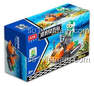 bộ đồ chơi Thợ lặn thám hiểm biển sâu JIESTAR 24004 giá rẻ cho con trai 6 tuổi