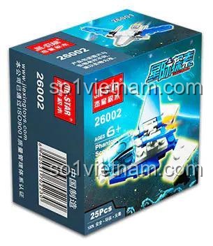 Hộp đồ chơi lắp ráp JIESTAR 26002 Tàu Vũ Trụ Ẩn Mình, bộ lắp ghép Phi Thuyền Khoa Học Viễn Tưởng chất lượng cao cho bé trai.