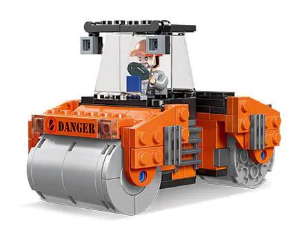 Bộ lắp ghép Xe Lu Công Trình JIESTAR 51019 giá rẻ cho bé trai 6 tuổi, mô hình chi tiết, dễ lắp ráp.