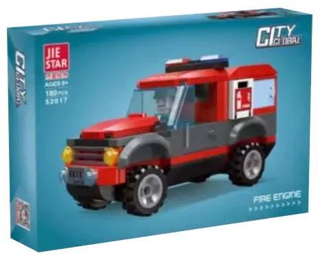 Bộ đồ chơi Xe Cứu Hỏa Thành Phố, bộ lắp ghép JIESTAR giá rẻ cho bé trai 6 tuổi