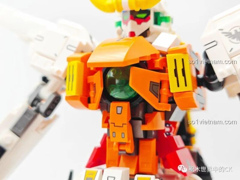 Cận cảnh đầu JIESTAR 58030 đồ chơi mô hình Gundam Chủ Thiên Sứ, thể hiện độ chi tiết cao, giá tốt.