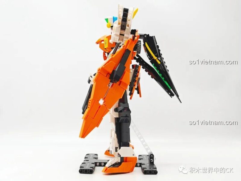 Mô hình JIESTAR 58030 Chủ Thiên Sứ Gundam Kyriosgn-003 hoàn chỉnh từ phía trước, bộ lắp ghép robot biến hình.