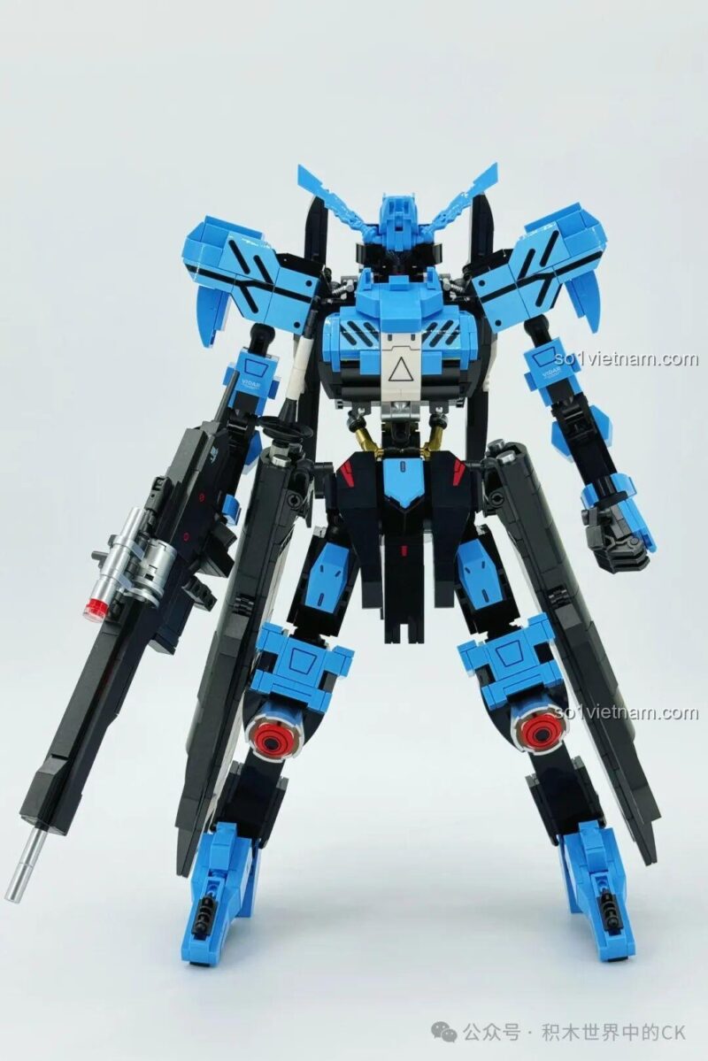 đồ chơi mô hình Mô hình Robot Vidar, bộ lắp ghép 145 - Mô hình Robot Vidar Iron-Blooded JIESTAR 58145 nhìn từ phía sau, phù hợp bé trai 8 tuổi, giá siêu tiết kiệm.