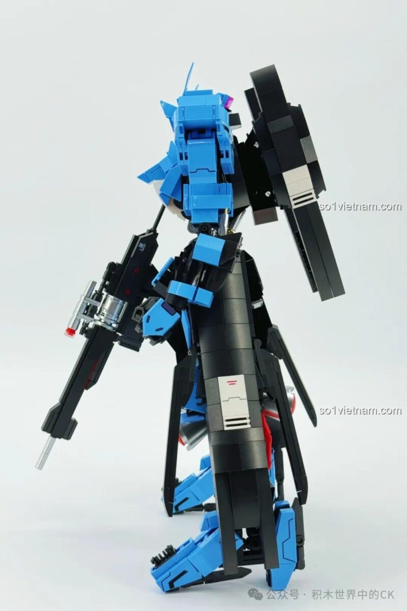 JIESTAR58145 mô hình robot, 58145 đồ chơi mô hình - Mô hình Robot Vidar Iron-Blooded JIESTAR 58145 nhìn từ góc nghiêng khác, phù hợp bé trai 8 tuổi, giá đáng tiền.