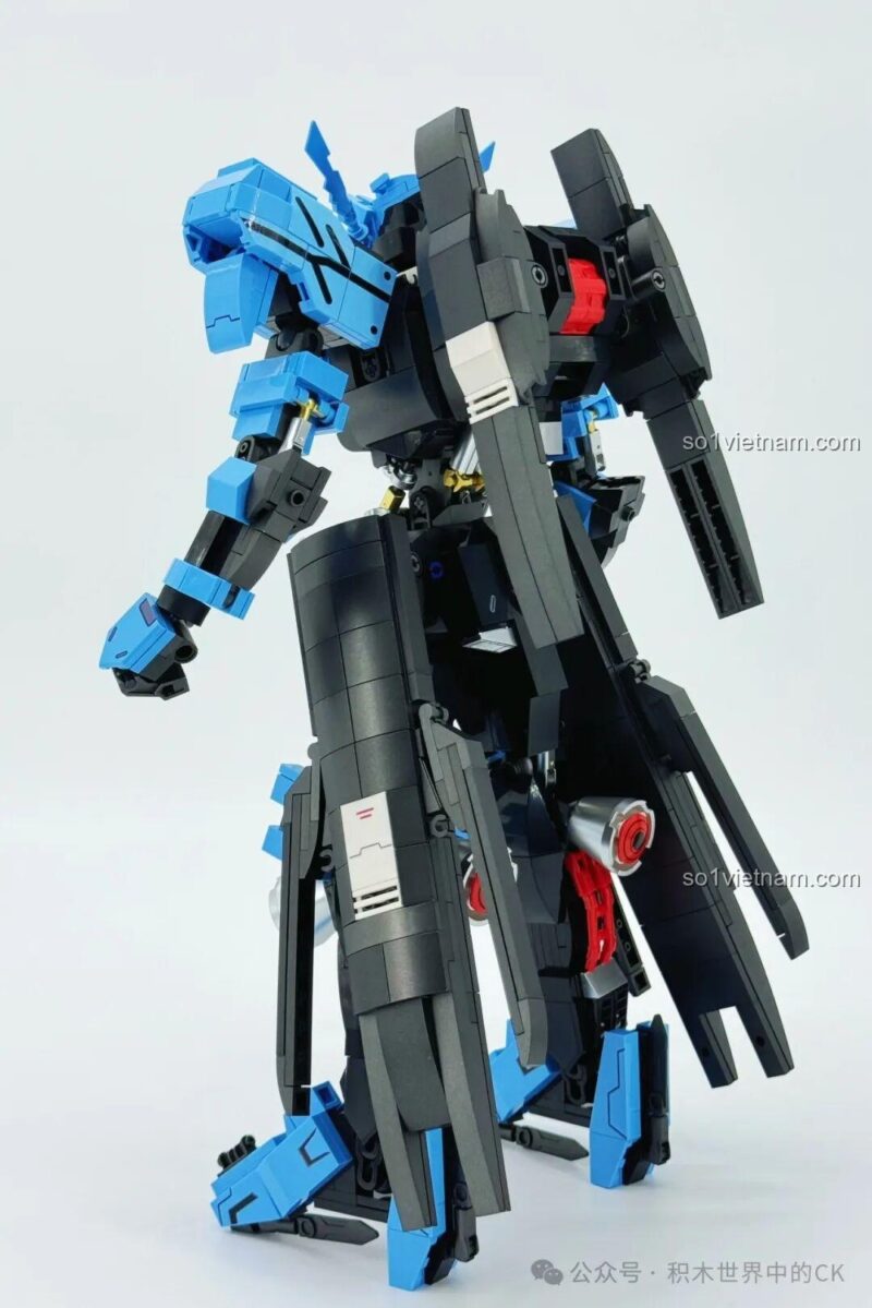145 bộ lắp ghép, Mô hình Robot Vidar lắp ráp - Mô hình Robot Vidar Iron-Blooded JIESTAR 58145 nhìn từ phía trước, phù hợp bé trai 8 tuổi, giá rẻ.