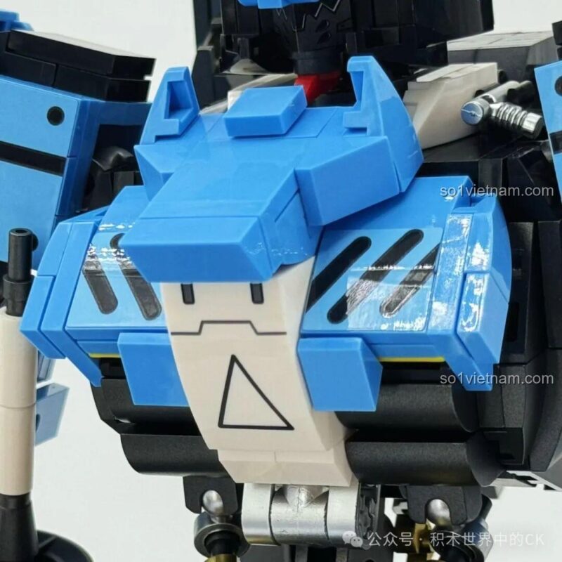 đồ chơi mô hình Mô hình Robot Vidar, bộ lắp ghép 145 - Cận cảnh khớp cổ của mô hình Robot Vidar Iron-Blooded JIESTAR 58145, phù hợp bé trai 8 tuổi, giá tốt.