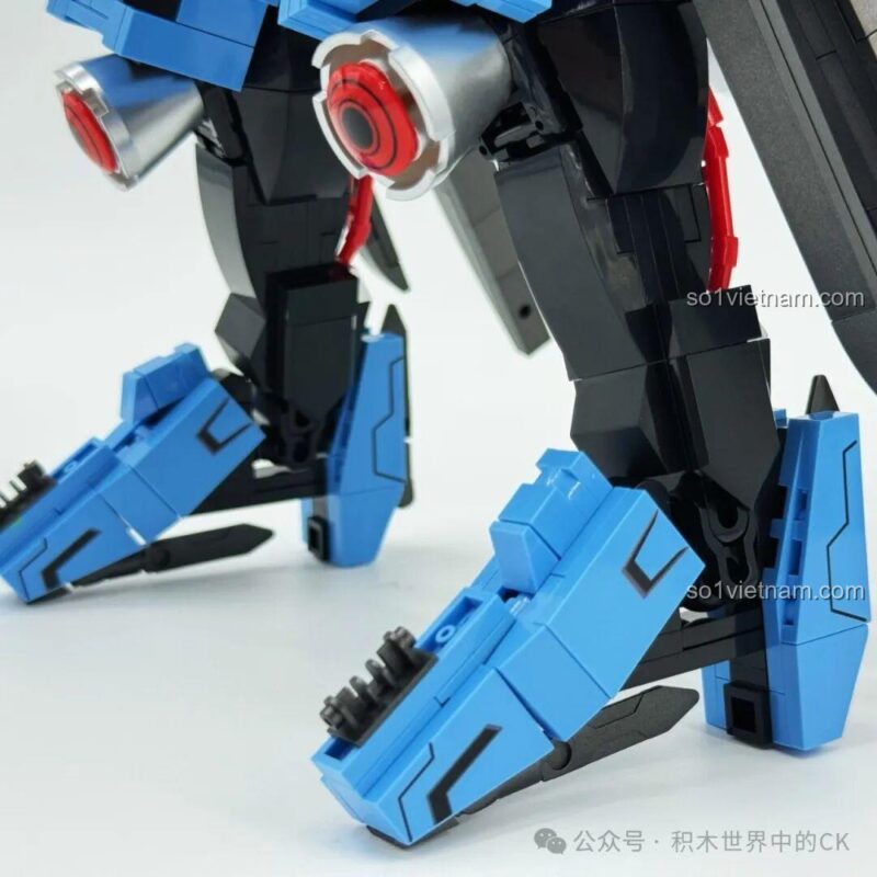 đồ chơi mô hình Mô hình Robot Vidar, bộ lắp ghép 145 - Cận cảnh khớp vai của mô hình Robot Vidar Iron-Blooded JIESTAR 58145, phù hợp bé trai 8 tuổi, giá đáng tiền.