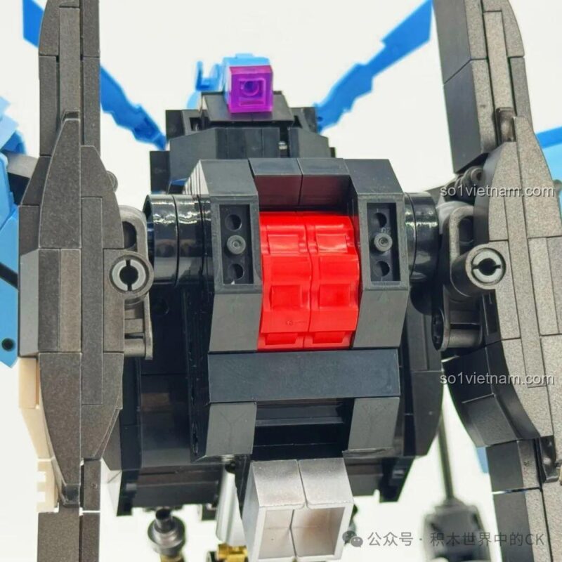 mô hình robot Mecha Vidar, bộ lắp ráp JIESTAR - Robot Vidar Iron-Blooded JIESTAR 58145 cầm kiếm trong tư thế chiến đấu, phù hợp bé trai 8 tuổi, giá hời.