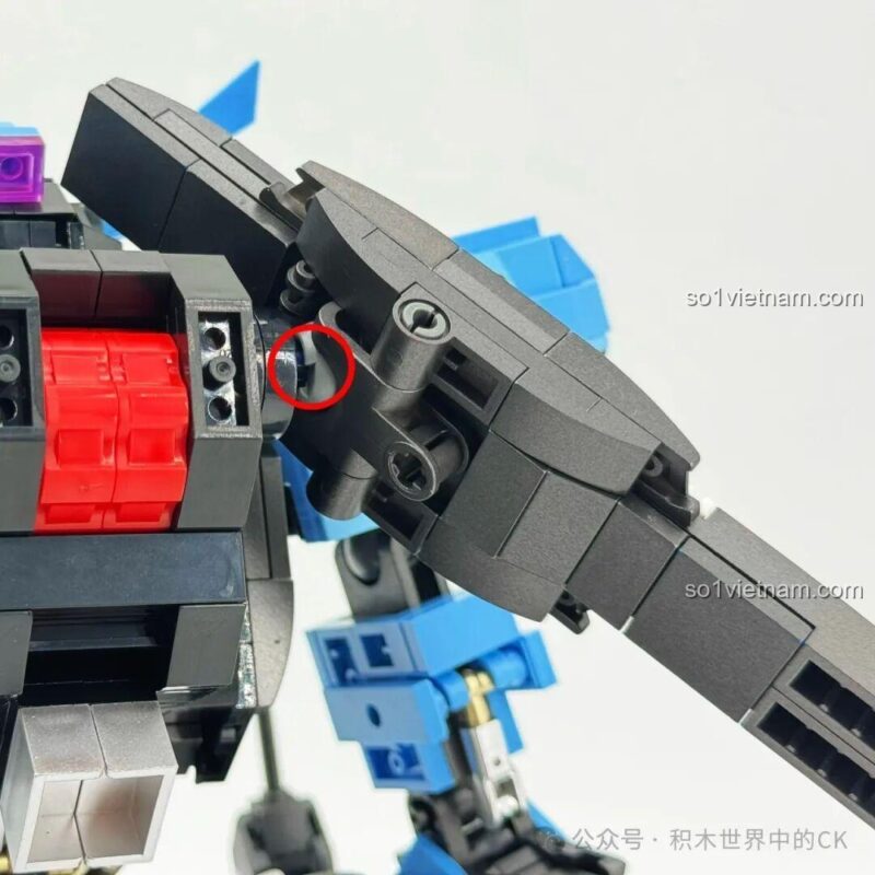 Robot Vidar Iron-Blooded 58145, bộ lắp ghép Mô hình Robot Vidar JIESTAR - Robot Vidar Iron-Blooded JIESTAR 58145 cầm kiếm trong tư thế phòng thủ, phù hợp bé trai 8 tuổi, giá siêu tiết kiệm.