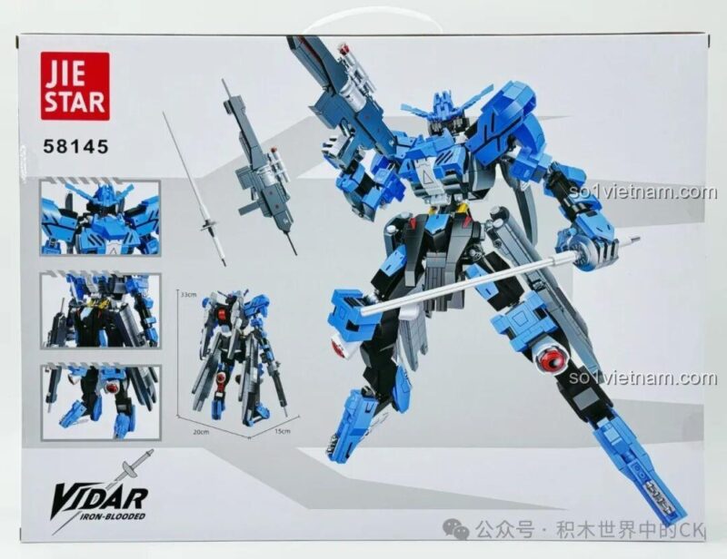 JIESTAR58145 mô hình robot, 58145 đồ chơi mô hình - Các túi chi tiết của bộ lắp ghép JIESTAR 58145 Robot Vidar Iron-Blooded, phù hợp bé trai 8 tuổi, giá hời.