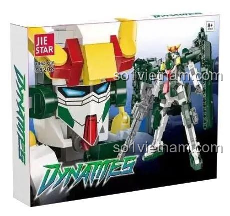 Hộp đồ chơi mô hình JIESTAR 58208, bộ xếp hình Gundam Dynames cho con trai 8 tuổi, giá rẻ